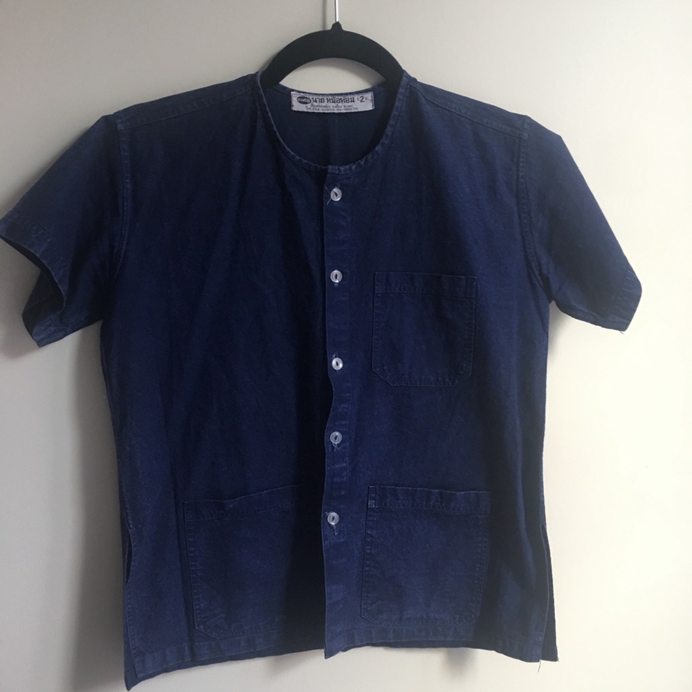 Vintage Indigo Work Shirt